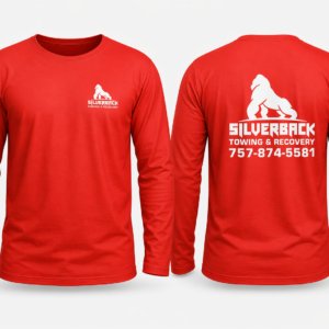 Red Long Sleeves Tshirt