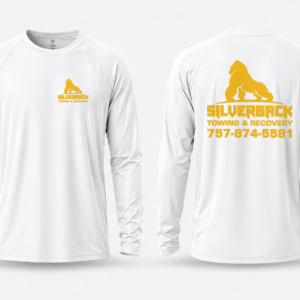 White and Yellow Long Sleeves Tshirt